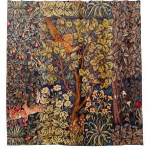 AUTUMN FOREST ANIMALS Hares,Pheasant,Brown Floral