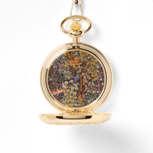 AUTUMN FOREST ANIMALS Hares,Pheasant,Brown Floral  Watch