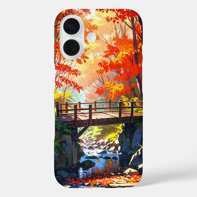 Autumn Forest Bridge Case-Mate iPhone Case (Back)