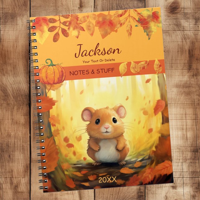 Autumn Forest Cute Hamster Notebook (Creator Uploaded)