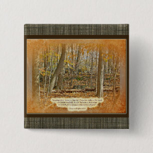 Autumn Forest George Washington Carver Quotation 2 Inch Square Button