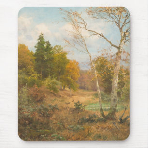 Autumn Forest – Heinrich Böhmer Mouse Pad