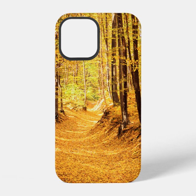 Autumn forest landscape iPhone case (Back)
