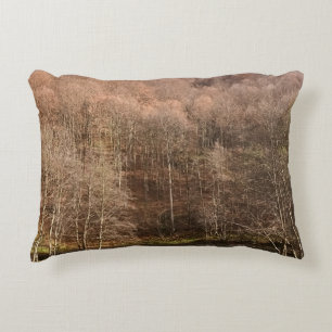 Autumn Forest Landscape - Wild Nature Romania Accent Pillow