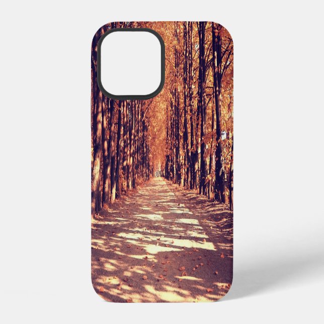 Autumn Forest Path: Tranquil Landscape Journey iPhone Case (Back)