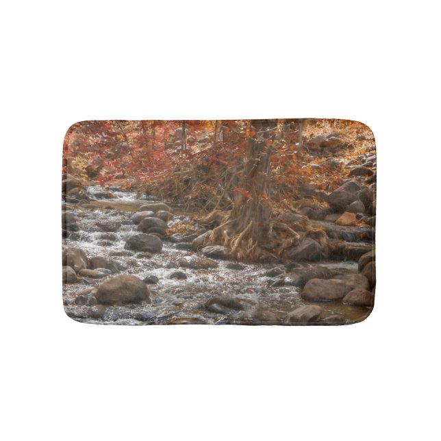 AUTUMN FOREST RIVER SEDONA ARIZONA BATH MAT (Front)