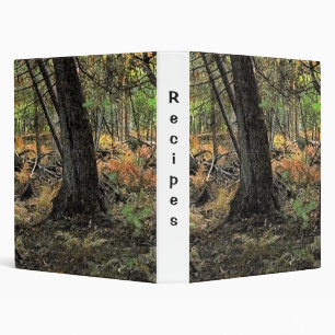 Autumn forest scene binder