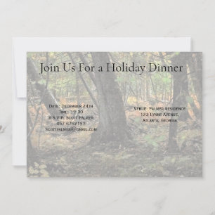 Autumn forest scene                invitation