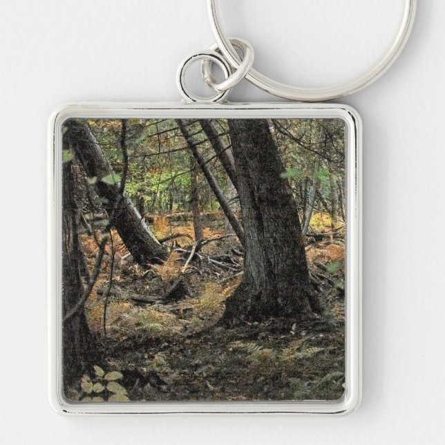 Autumn forest scene                keychain (Front)