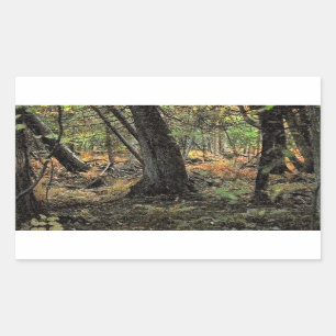Autumn forest scene sticker