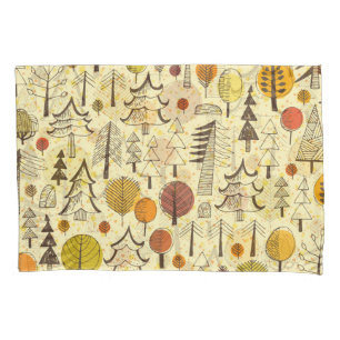 Autumn Forest: Seamless Graphic Pattern. Pillowcase