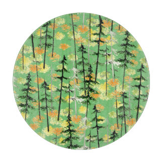 Autumn Forest: Seamless Natural Beauty Cutting Board