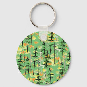 Autumn Forest: Seamless Natural Beauty Keychain