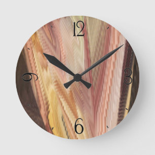 Autumn Fountain Round Clock