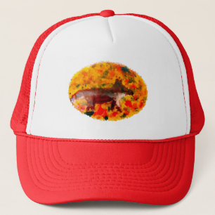 Autumn Fox Art Trucker Hat
