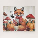 Autumn Fox Jigsaw Puzzle<br><div class="desc">Autumn Fox
Art/illustration
colorful
customizable</div>
