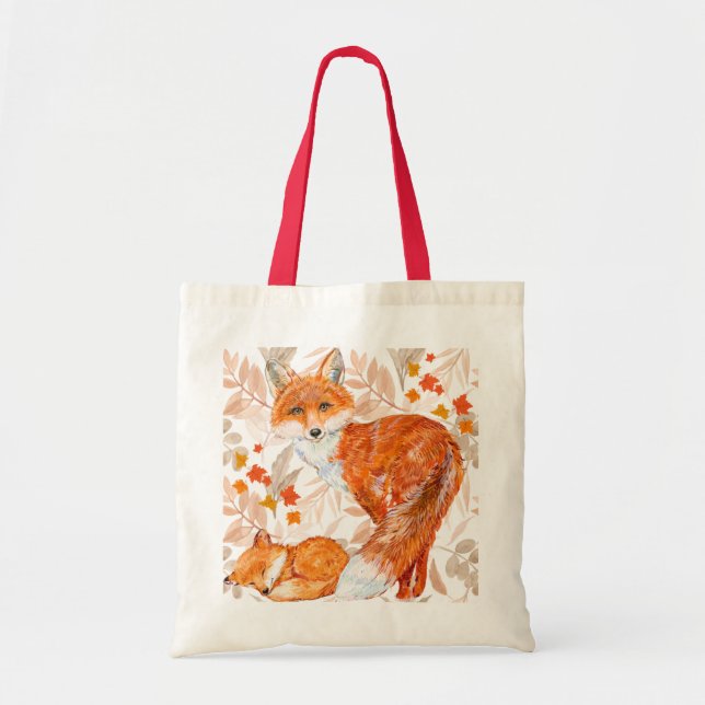Autumn Fox Recyclable Tote (Front)