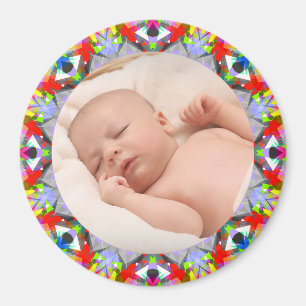Autumn Frame New Grandparent’s Gift Baby Photo Magnet