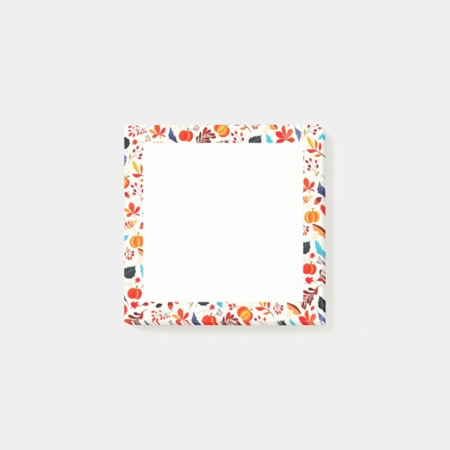 Autumn Framed Post it Notes Pattern (Front)