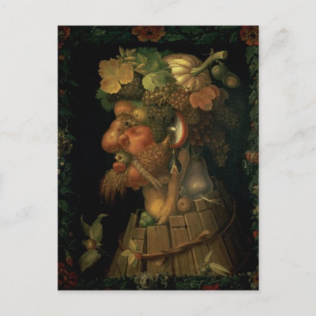 Autumn, from a series depicting the four postcard (Front)