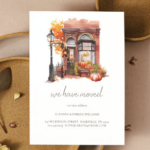Autumn Front Door Moving Announcement