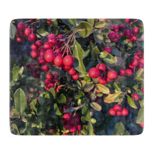 Autumn fruit cutting board