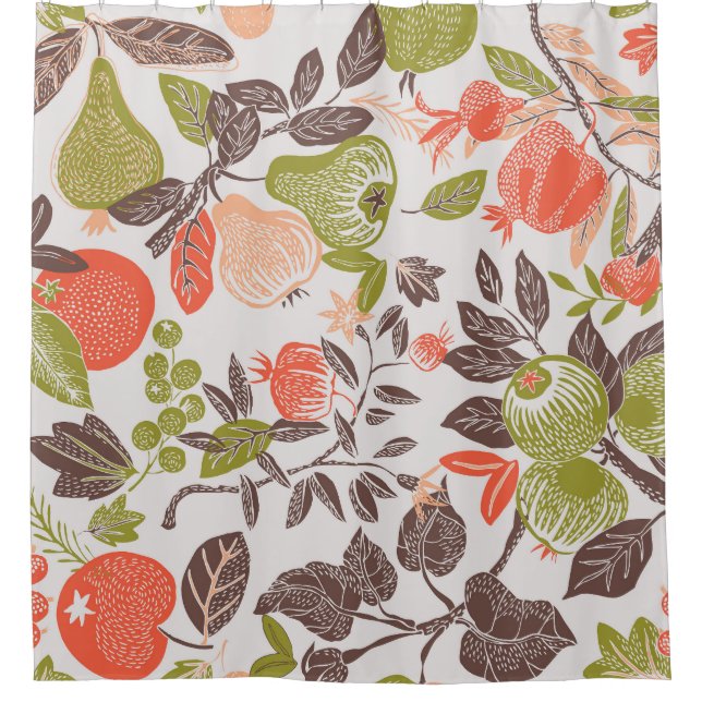 Autumn fruit decorative tile design. (Front)