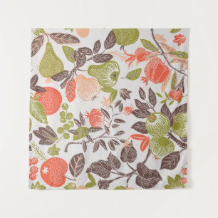 Autumn fruit decorative tile design. tapestry
