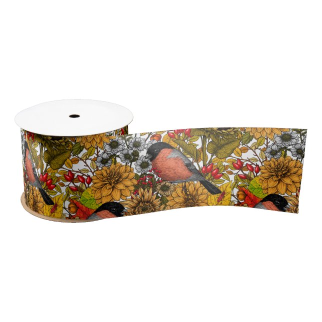 Autumn garden 1 satin ribbon (Spool)