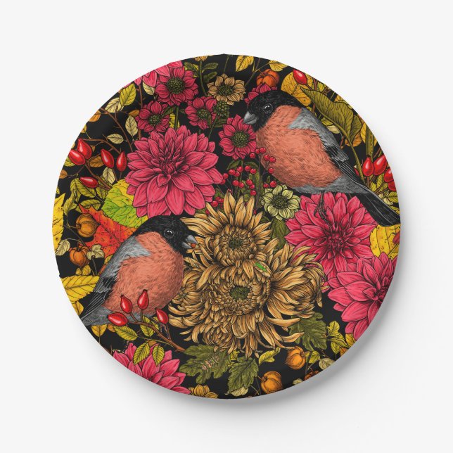 Autumn garden 2 paper plate (Front)