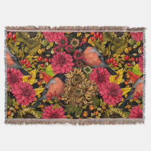 Autumn garden 2 throw blanket