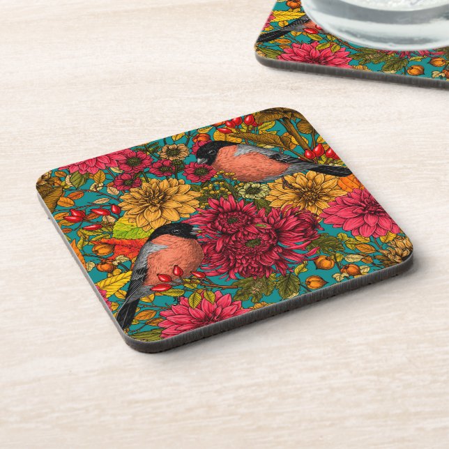 Autumn garden 3 coaster (Left Side)