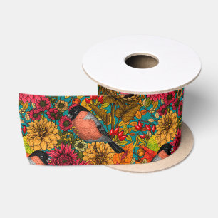 Autumn garden 3 satin ribbon