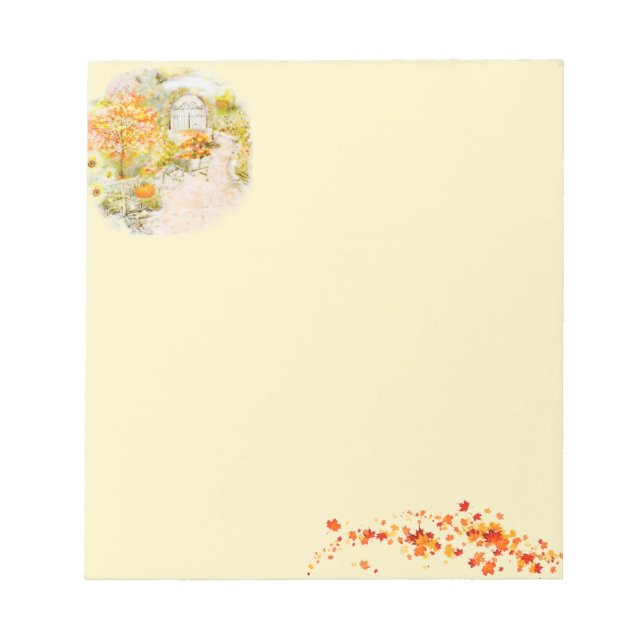 Autumn garden notepad (Front)