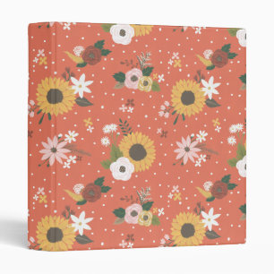 Autumn Garden Pattern Binder