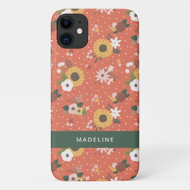 Autumn Garden Pattern Case-Mate iPhone Case (Back)
