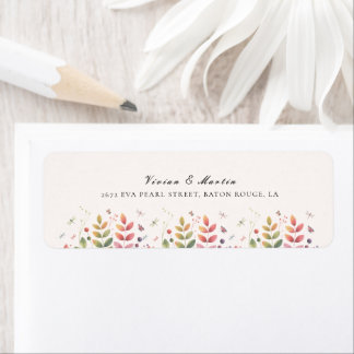 Autumn Garden With Dragonflies Wedding Address