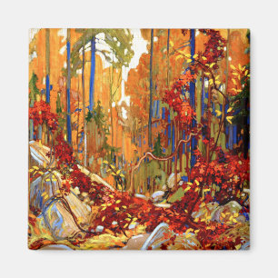 Autumn Garland, beautiful painting by Tom Thomson, Magnet