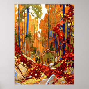 Autumn Garland, fine art by Tom Thomson,  Poster