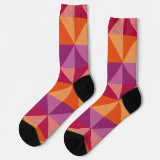 autumn geometric socks