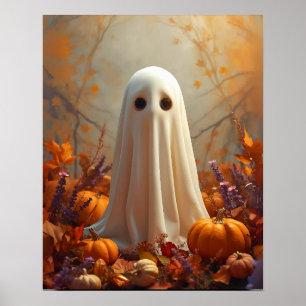 Autumn Ghost – Cozy Halloween & Fall Poster
