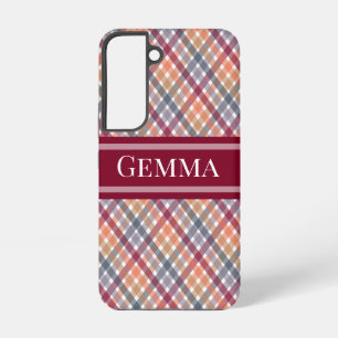 Autumn Gingham Samsung Galaxy Case