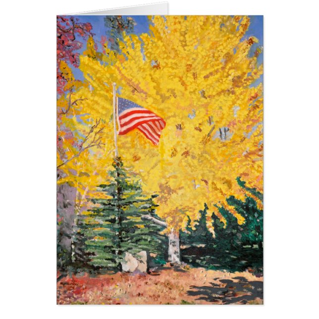 Autumn Ginkgo Tree Card (Front)