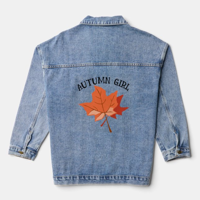 AUTUMN GIRL  DENIM JACKET (Back)