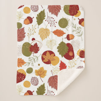 Autumn Glow, Gentle Slow Sherpa Blanket