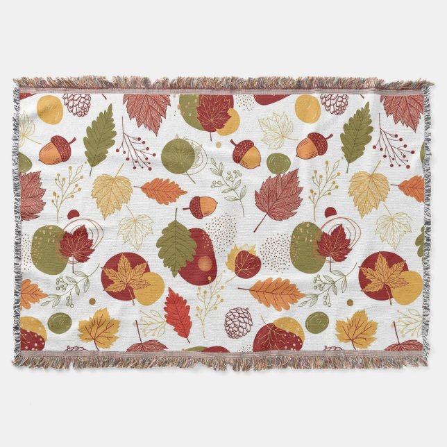 Autumn Glow, Gentle Slow Throw Blanket (Front)