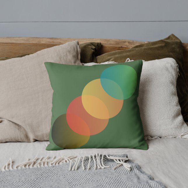 Autumn Glow Geometric Throw Pillow (Creator Uploaded)