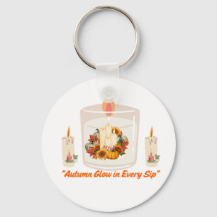 “Autumn Glow in Every Sip – Cozy Fall Coffee Mug” Keychain