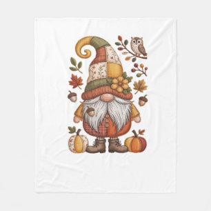 autumn gnome Classic T-Shirt.png Fleece Blanket