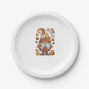 autumn gnome Classic T-Shirt.png Paper Plate
